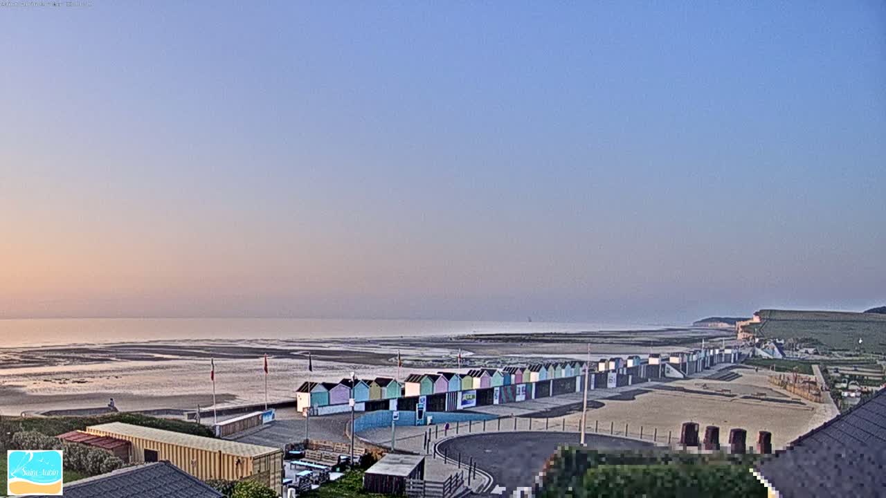 (Seine-Maritime), Saint-Aubin-sur-Mer Coast Live Cam - Dieppe, Seine-Maritime, Normandie, France