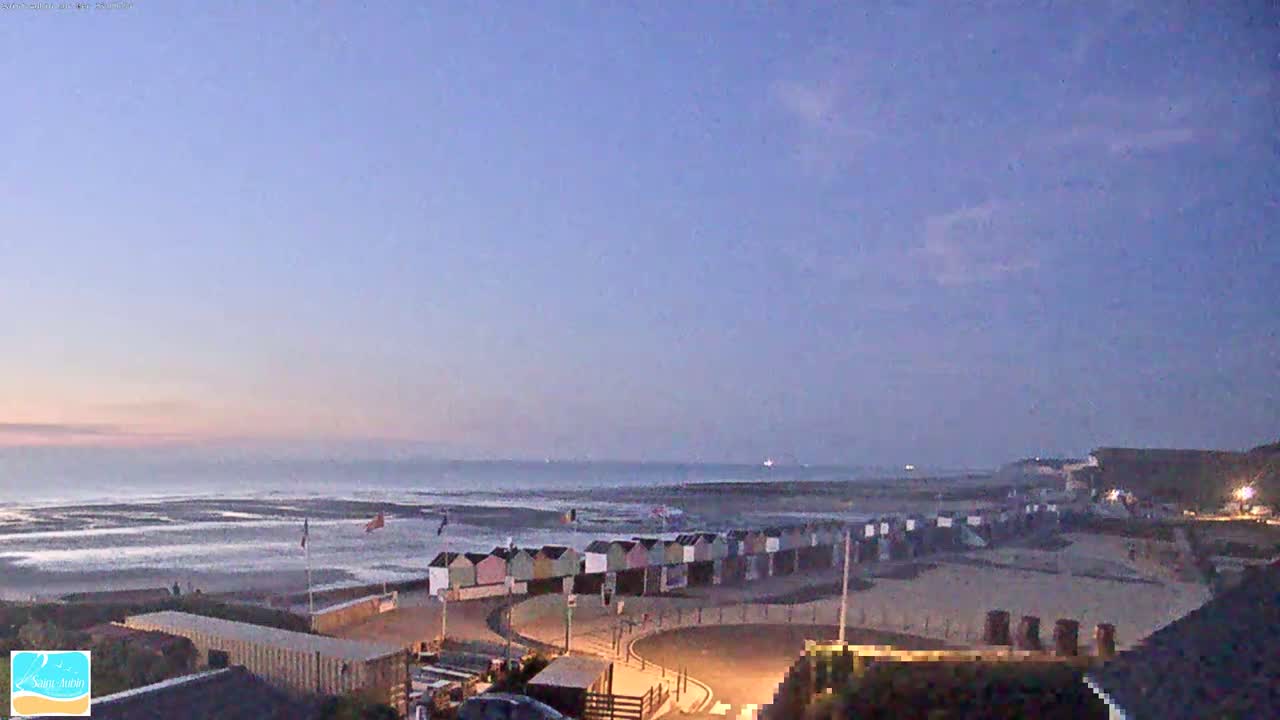 (Seine-Maritime), Saint-Aubin-sur-Mer Coast Live Cam - Dieppe, Seine-Maritime, Normandie, France