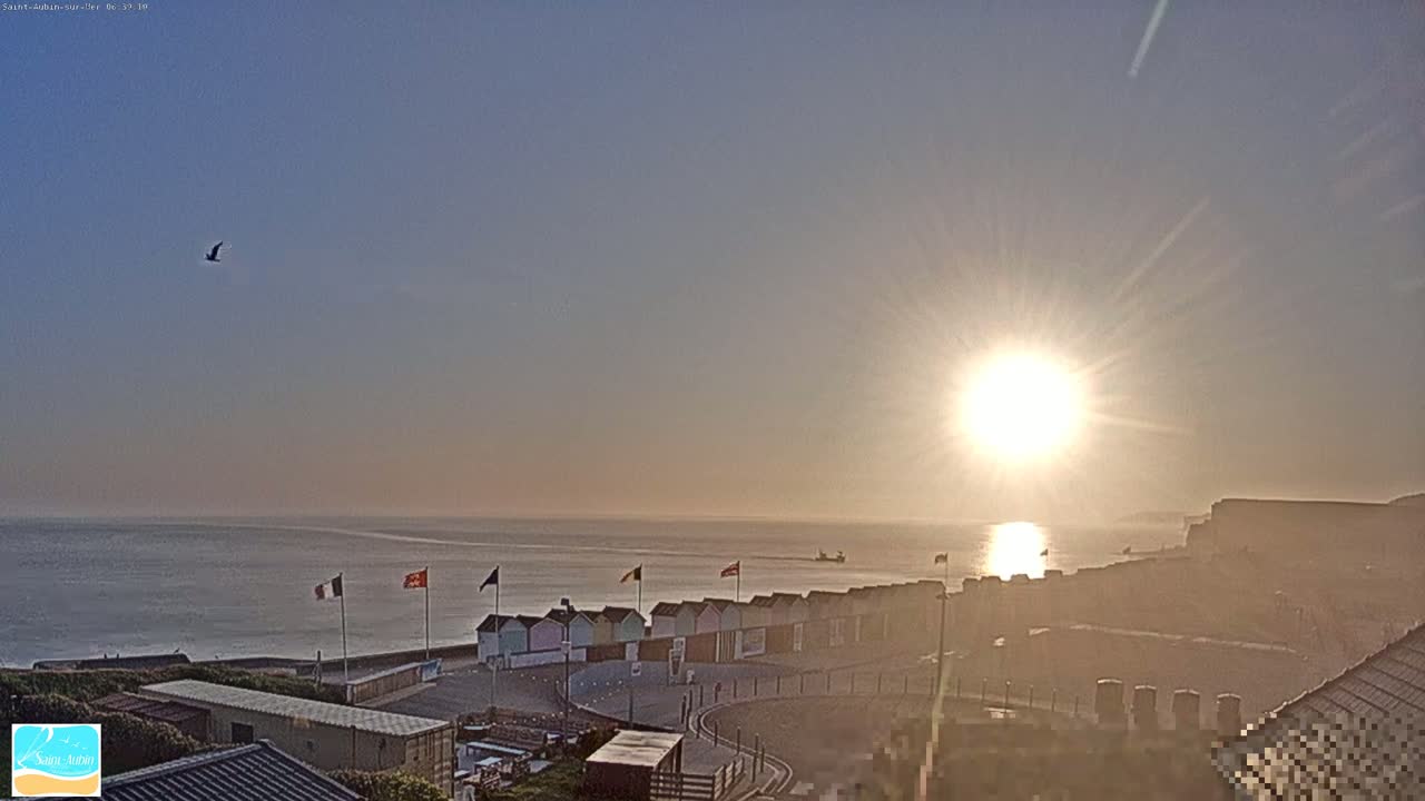 (Seine-Maritime), Saint-Aubin-sur-Mer Coast Live Cam - Dieppe, Seine-Maritime, Normandie, France