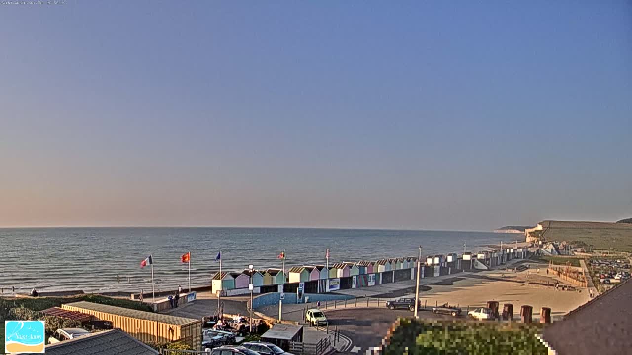 (Seine-Maritime), Saint-Aubin-sur-Mer Coast Live Cam - Dieppe, Seine-Maritime, Normandie, France
