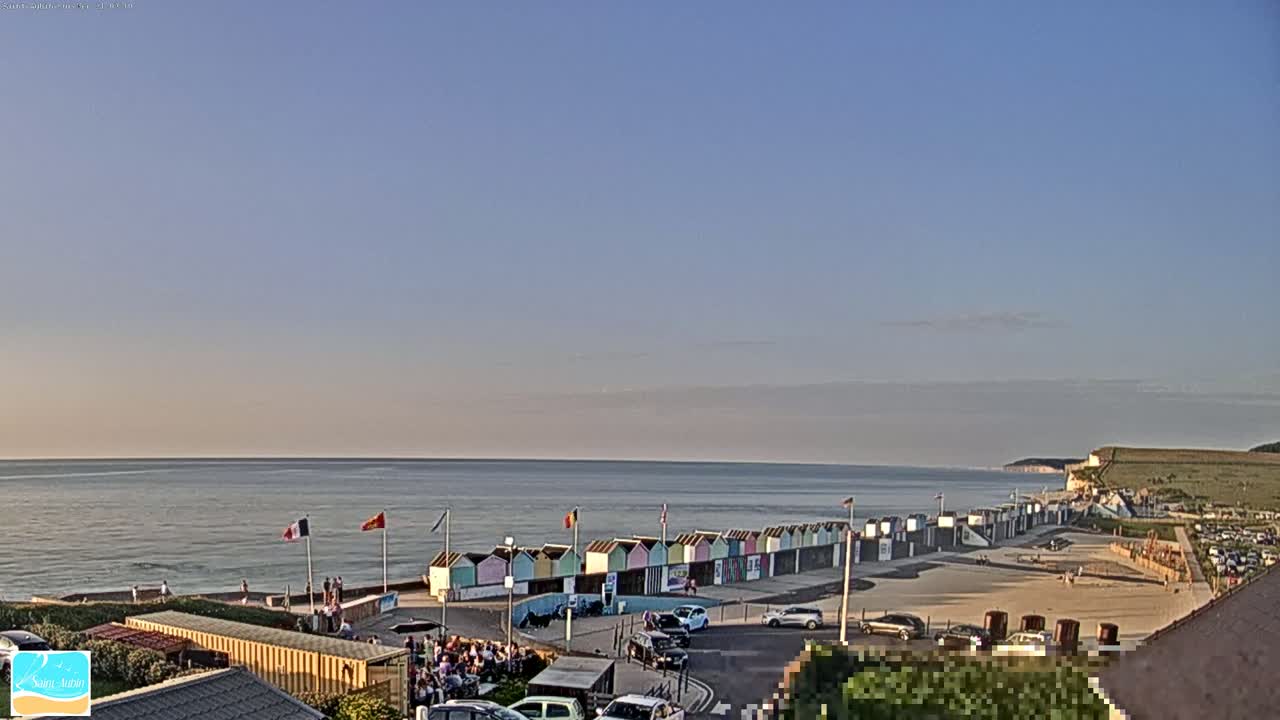 (Seine-Maritime), Saint-Aubin-sur-Mer Coast Live Cam - Dieppe, Seine-Maritime, Normandie, France