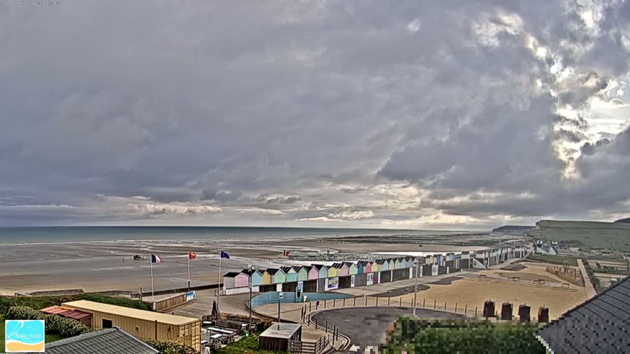 (Seine-Maritime), Saint-Aubin-sur-Mer Coast Live Cam - Dieppe, Seine-Maritime, Normandie, France