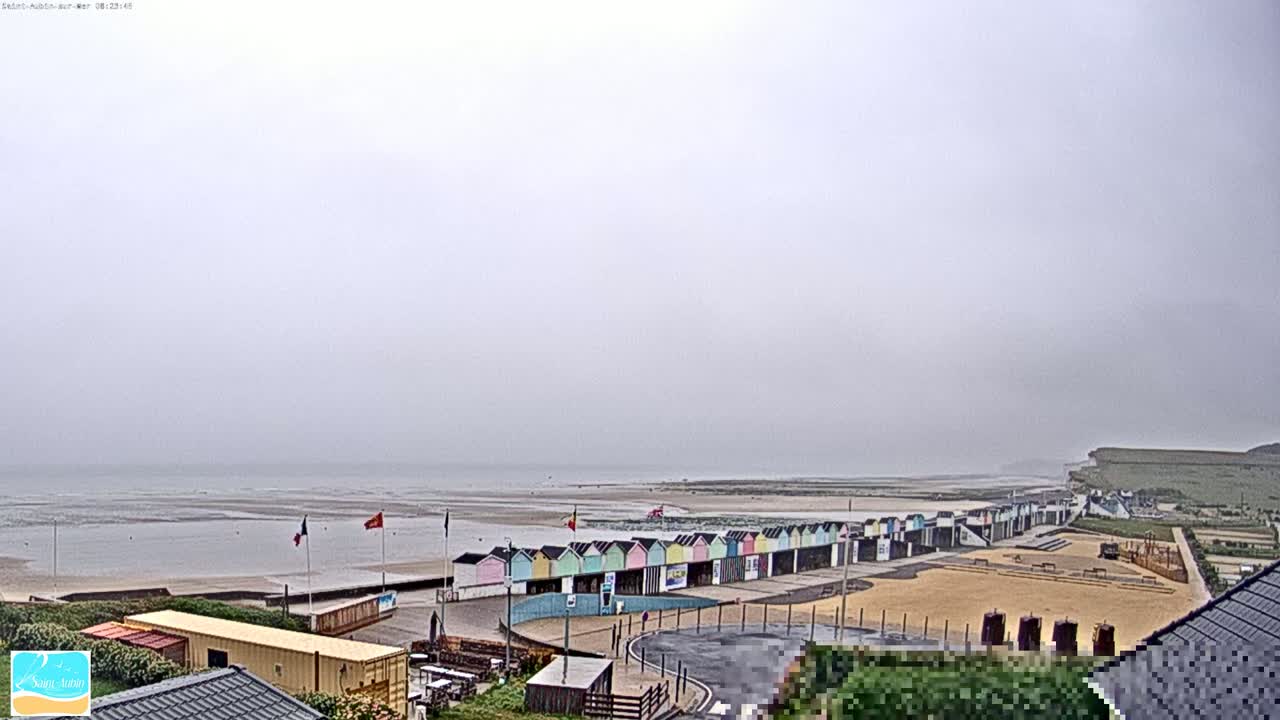 (Seine-Maritime), Saint-Aubin-sur-Mer Coast Live Cam - Dieppe, Seine-Maritime, Normandie, France