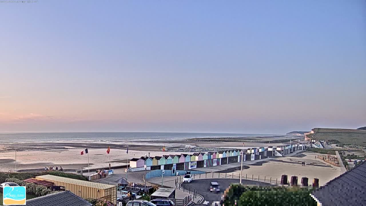 (Seine-Maritime), Saint-Aubin-sur-Mer Coast Live Cam - Dieppe, Seine-Maritime, Normandie, France