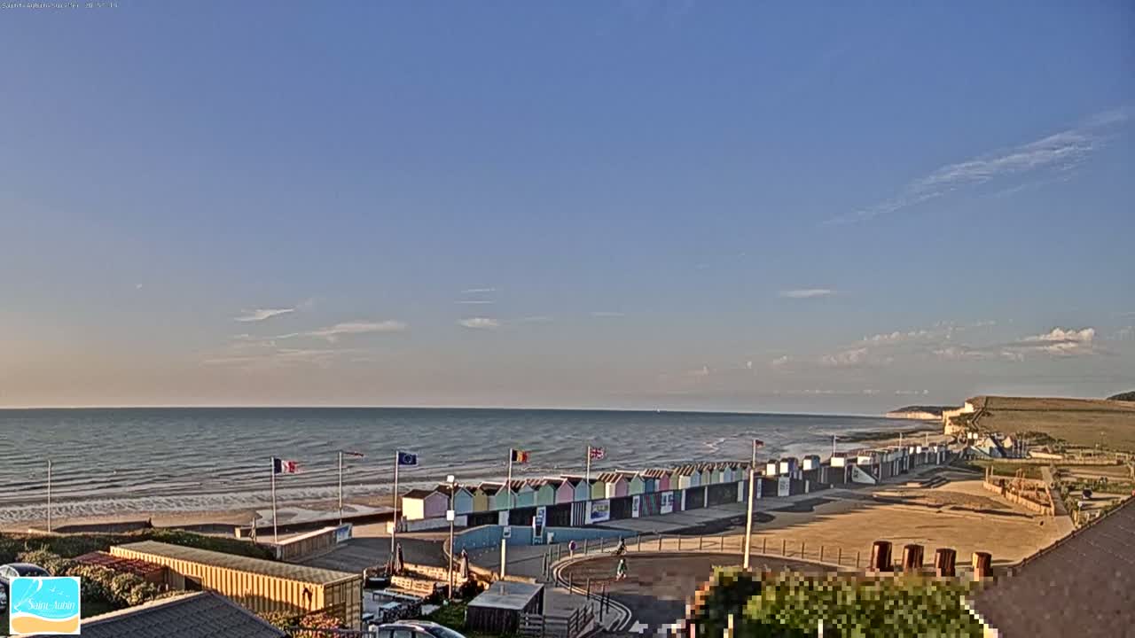 (Seine-Maritime), Saint-Aubin-sur-Mer Coast Live Cam - Dieppe, Seine-Maritime, Normandie, France