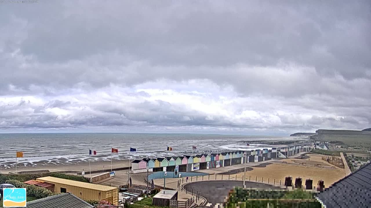(Seine-Maritime), Saint-Aubin-sur-Mer Coast Live Cam - Dieppe, Seine-Maritime, Normandie, France