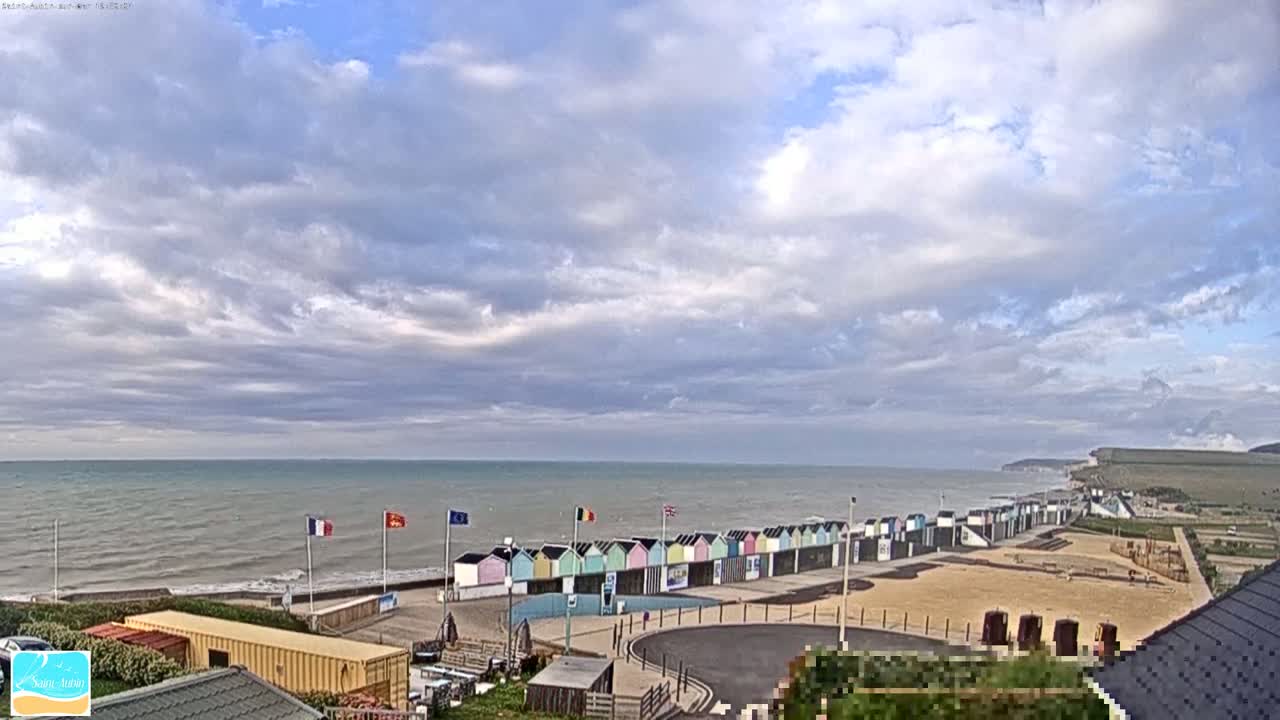 (Seine-Maritime), Saint-Aubin-sur-Mer Coast Live Cam - Dieppe, Seine-Maritime, Normandie, France