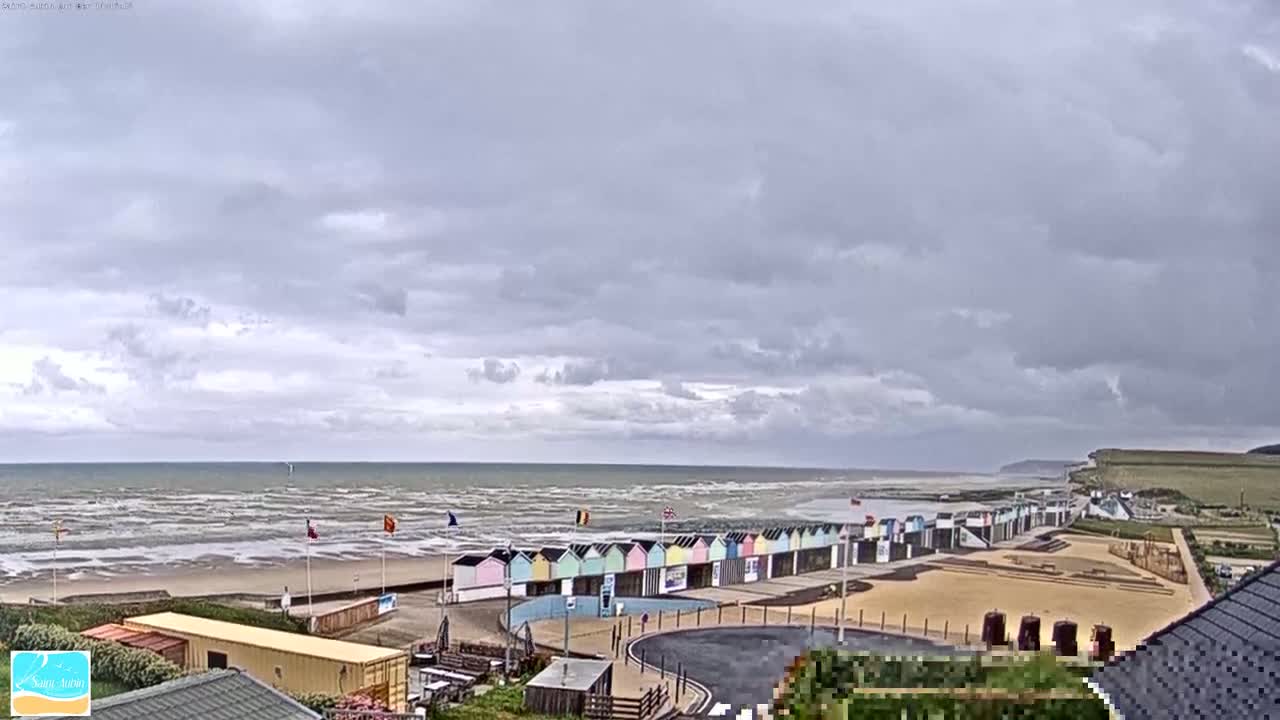 (Seine-Maritime), Saint-Aubin-sur-Mer Coast Live Cam - Dieppe, Seine-Maritime, Normandie, France