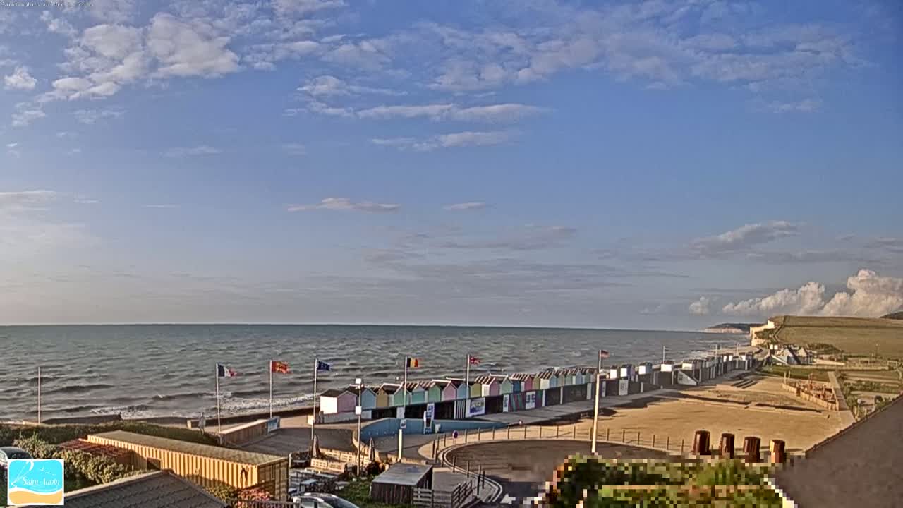(Seine-Maritime), Saint-Aubin-sur-Mer Coast Live Cam - Dieppe, Seine-Maritime, Normandie, France