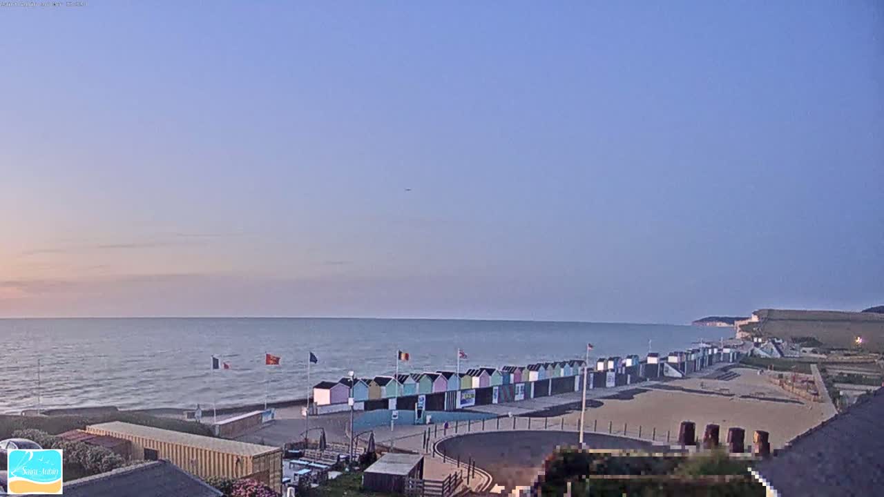 (Seine-Maritime), Saint-Aubin-sur-Mer Coast Live Cam - Dieppe, Seine-Maritime, Normandie, France