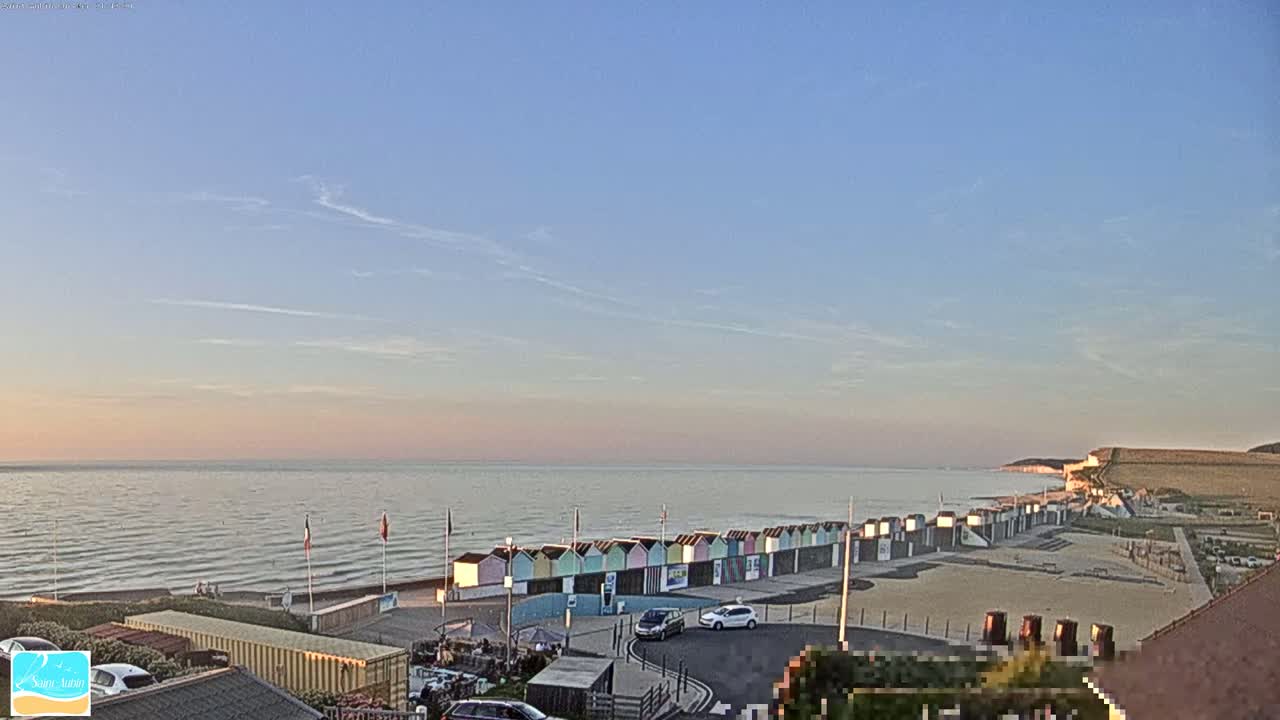 (Seine-Maritime), Saint-Aubin-sur-Mer Coast Live Cam - Dieppe, Seine-Maritime, Normandie, France