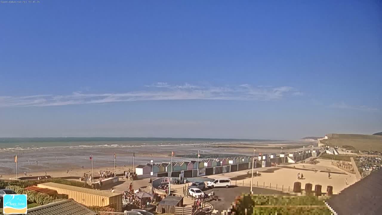 (Seine-Maritime), Saint-Aubin-sur-Mer Coast Live Cam - Dieppe, Seine-Maritime, Normandie, France