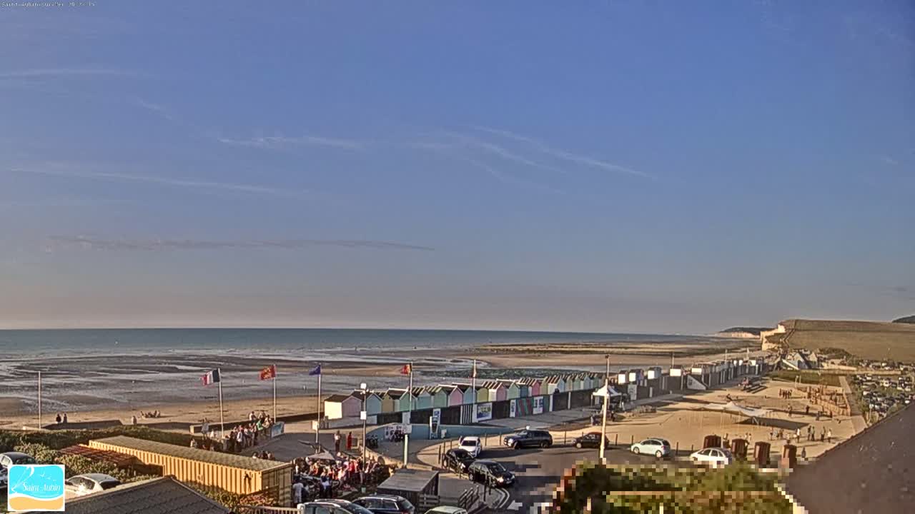 (Seine-Maritime), Saint-Aubin-sur-Mer Coast Live Cam - Dieppe, Seine-Maritime, Normandie, France