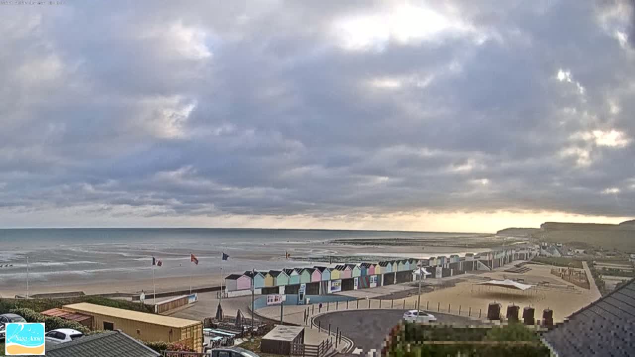 (Seine-Maritime), Saint-Aubin-sur-Mer Coast Live Cam - Dieppe, Seine-Maritime, Normandie, France