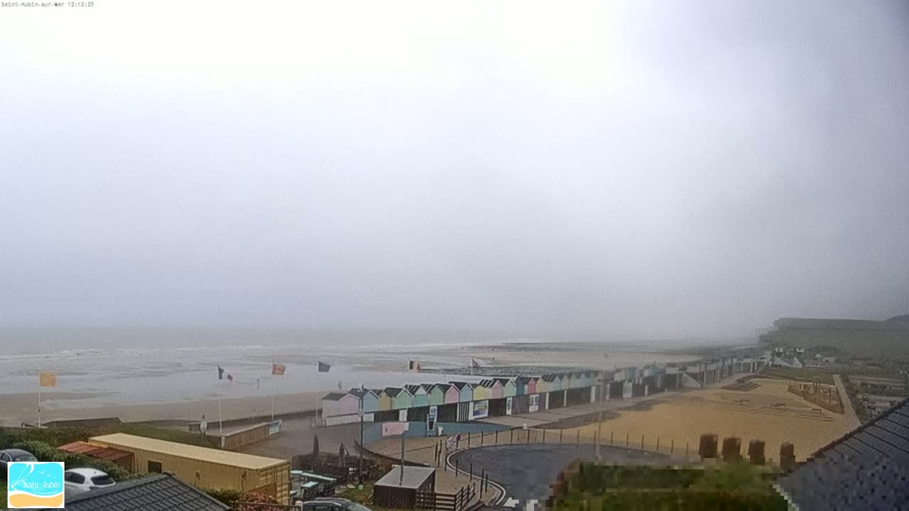 (Seine-Maritime), Saint-Aubin-sur-Mer Coast Live Cam - Dieppe, Seine-Maritime, Normandie, France