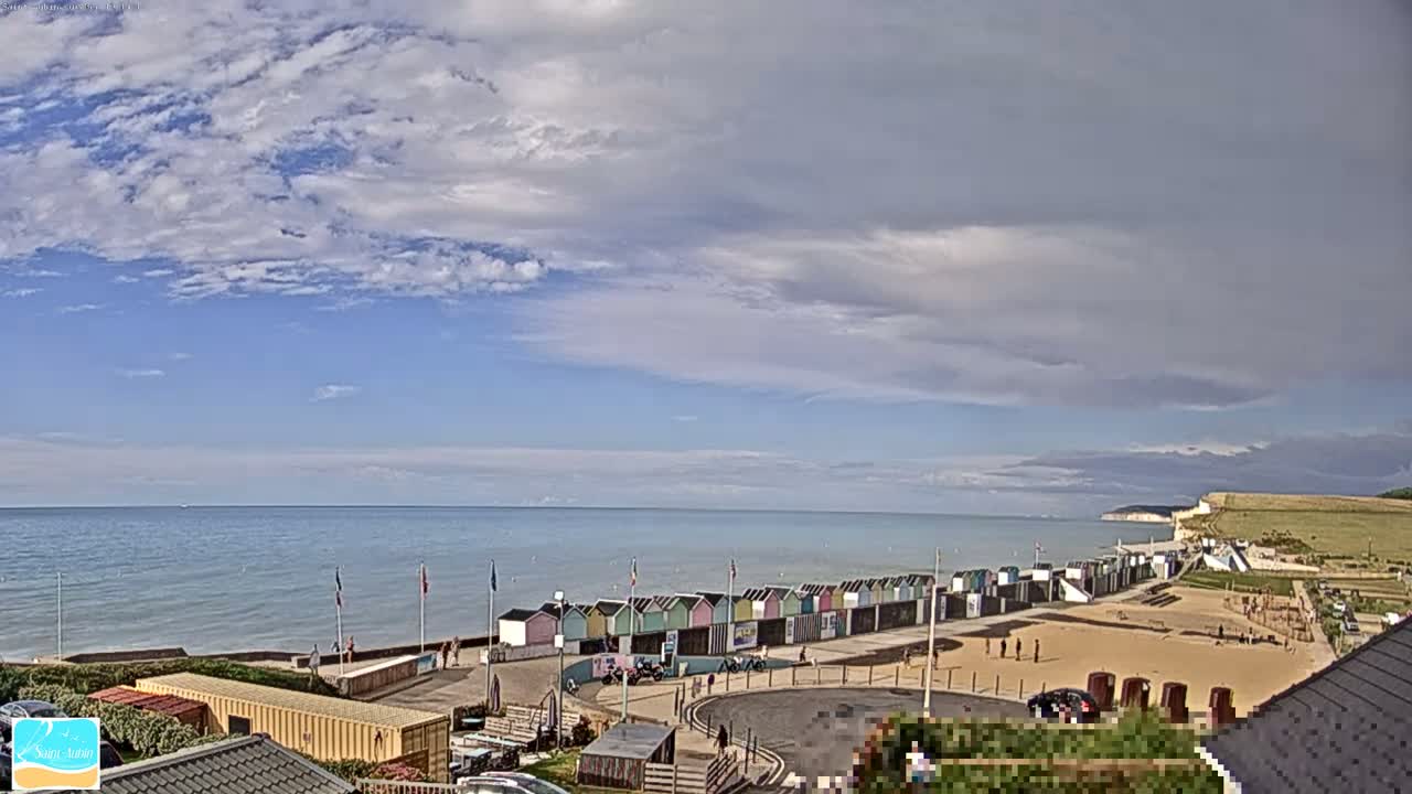 (Seine-Maritime), Saint-Aubin-sur-Mer Coast Live Cam - Dieppe, Seine-Maritime, Normandie, France