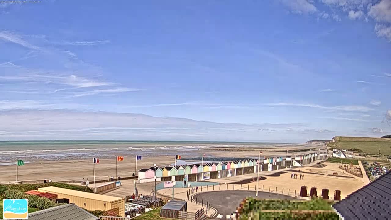(Seine-Maritime), Saint-Aubin-sur-Mer Coast Live Cam - Dieppe, Seine-Maritime, Normandie, France