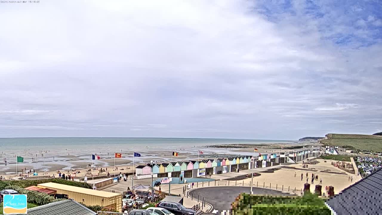 (Seine-Maritime), Saint-Aubin-sur-Mer Coast Live Cam - Dieppe, Seine-Maritime, Normandie, France