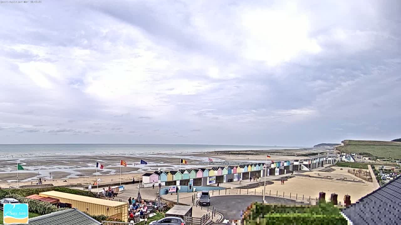 (Seine-Maritime), Saint-Aubin-sur-Mer Coast Live Cam - Dieppe, Seine-Maritime, Normandie, France