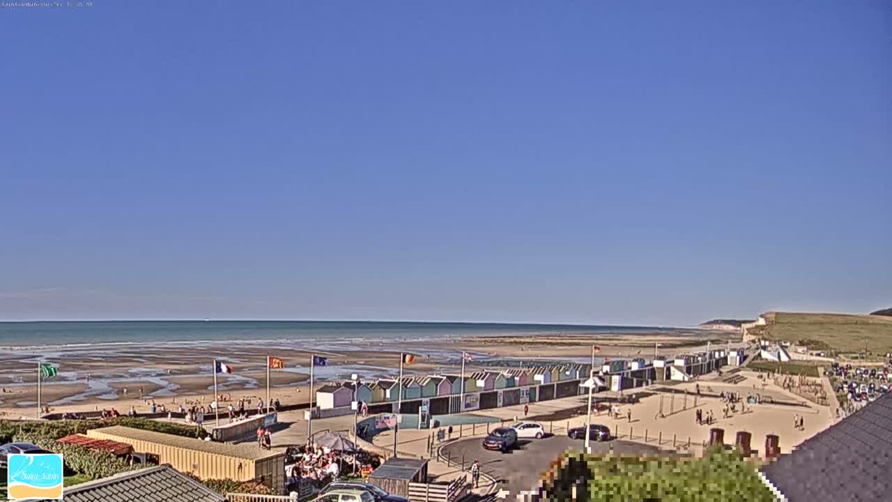 (Seine-Maritime), Saint-Aubin-sur-Mer Coast Live Cam - Dieppe, Seine-Maritime, Normandie, France