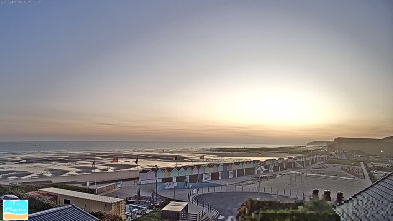 (Seine-Maritime), Saint-Aubin-sur-Mer Coast Live Cam - Dieppe, Seine-Maritime, Normandie, France