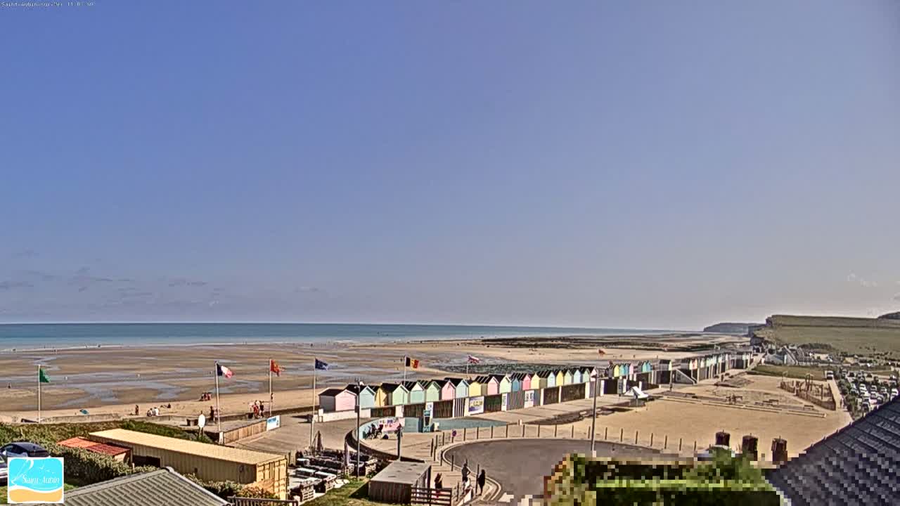 (Seine-Maritime), Saint-Aubin-sur-Mer Coast Live Cam - Dieppe, Seine-Maritime, Normandie, France