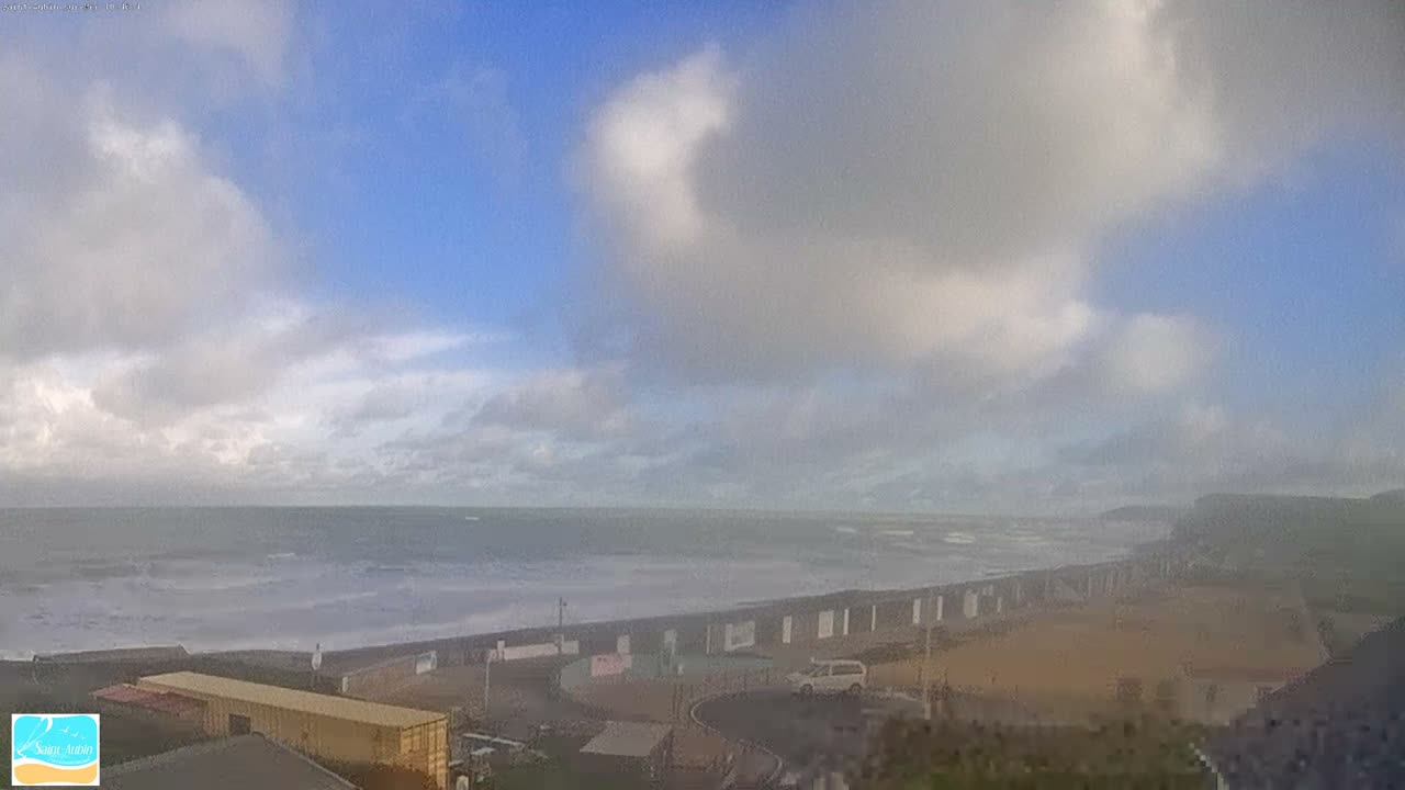 (Seine-Maritime), Saint-Aubin-sur-Mer Coast Live Cam - Dieppe, Seine-Maritime, Normandie, France
