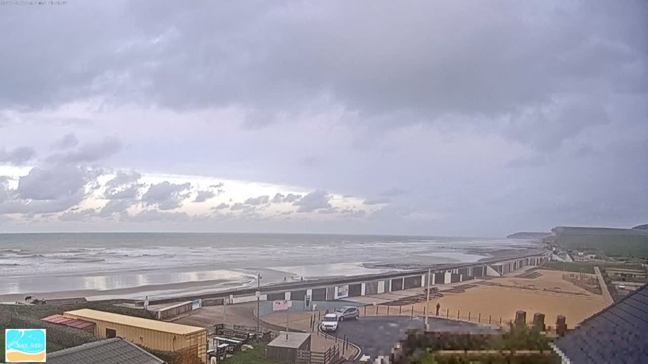 (Seine-Maritime), Saint-Aubin-sur-Mer Coast Live Cam - Dieppe, Seine-Maritime, Normandie, France