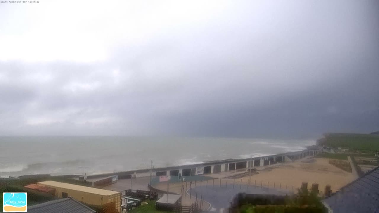 (Seine-Maritime), Saint-Aubin-sur-Mer Coast Live Cam - Dieppe, Seine-Maritime, Normandie, France