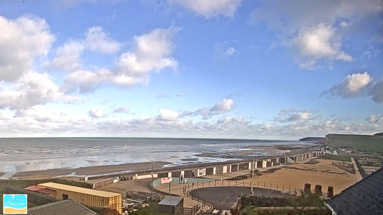 (Seine-Maritime), Saint-Aubin-sur-Mer Coast Live Cam - Dieppe, Seine-Maritime, Normandie, France