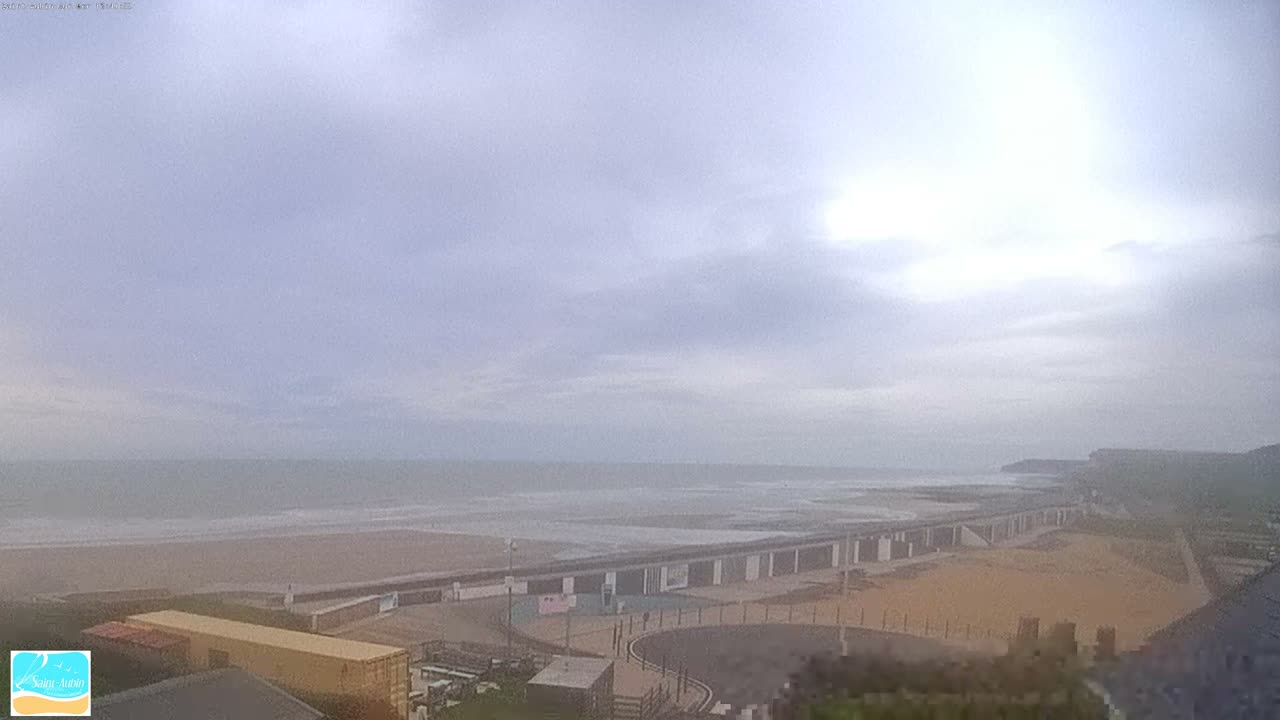 (Seine-Maritime), Saint-Aubin-sur-Mer Coast Live Cam - Dieppe, Seine-Maritime, Normandie, France