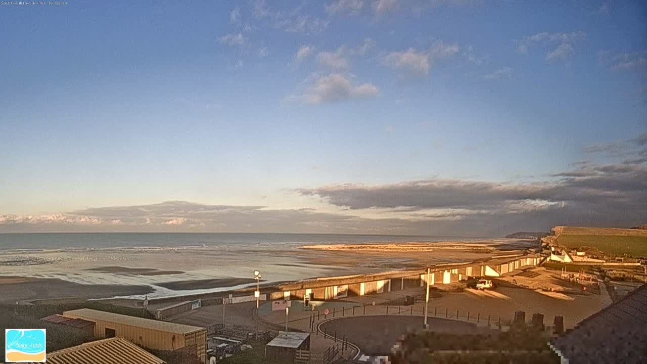 (Seine-Maritime), Saint-Aubin-sur-Mer Coast Live Cam - Dieppe, Seine-Maritime, Normandie, France