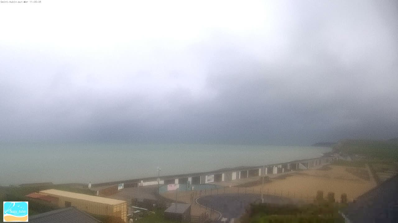 (Seine-Maritime), Saint-Aubin-sur-Mer Coast Live Cam - Dieppe, Seine-Maritime, Normandie, France