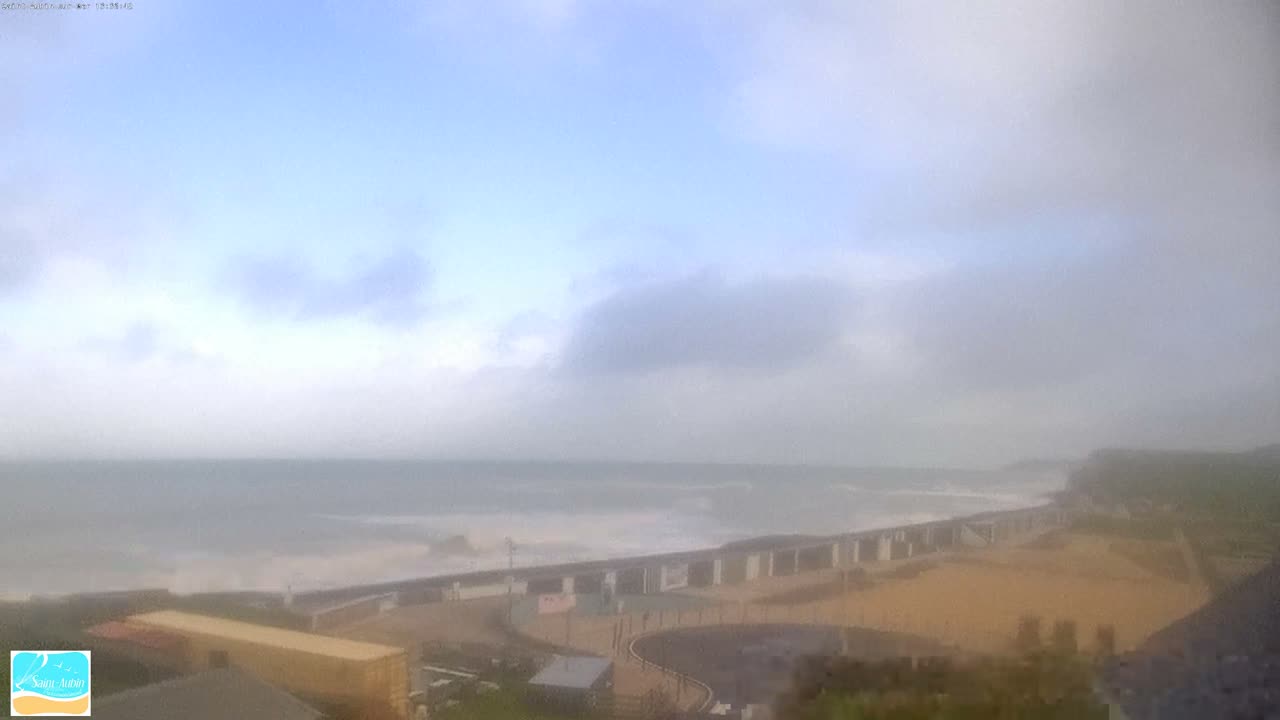 (Seine-Maritime), Saint-Aubin-sur-Mer Coast Live Cam - Dieppe, Seine-Maritime, Normandie, France