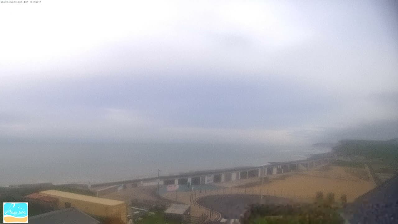 (Seine-Maritime), Saint-Aubin-sur-Mer Coast Live Cam - Dieppe, Seine-Maritime, Normandie, France