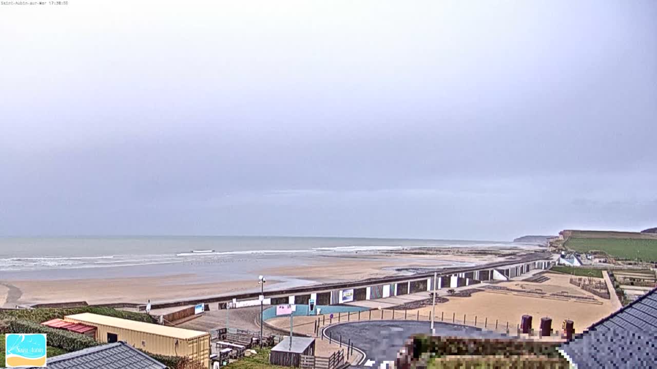 (Seine-Maritime), Saint-Aubin-sur-Mer Coast Live Cam - Dieppe, Seine-Maritime, Normandie, France