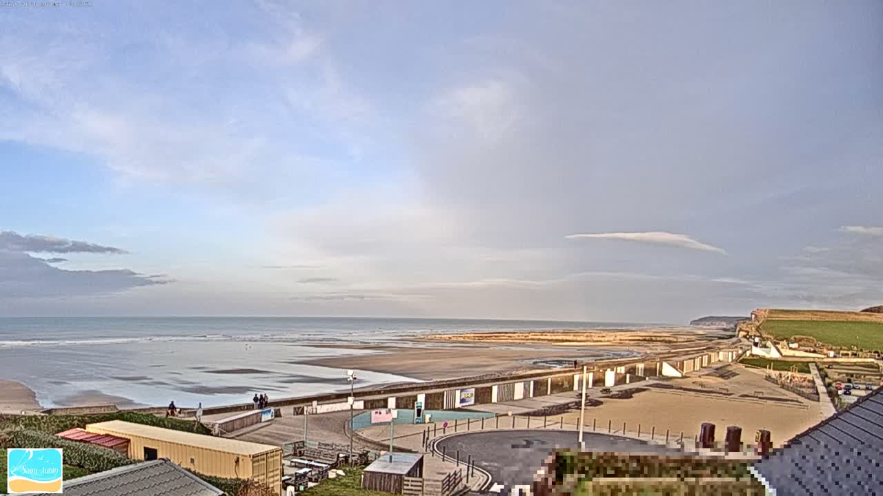 (Seine-Maritime), Saint-Aubin-sur-Mer Coast Live Cam - Dieppe, Seine-Maritime, Normandie, France