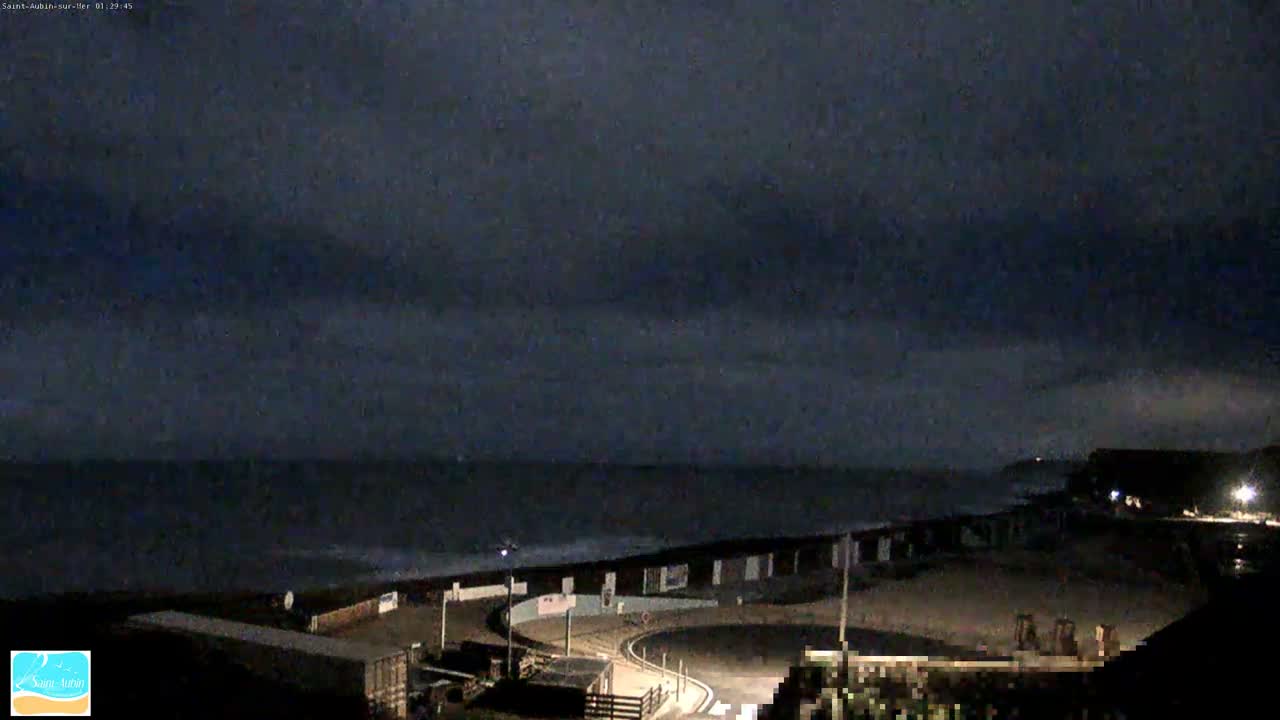 (Seine-Maritime), Saint-Aubin-sur-Mer Coast Live Cam - Dieppe, Seine-Maritime, Normandie, France