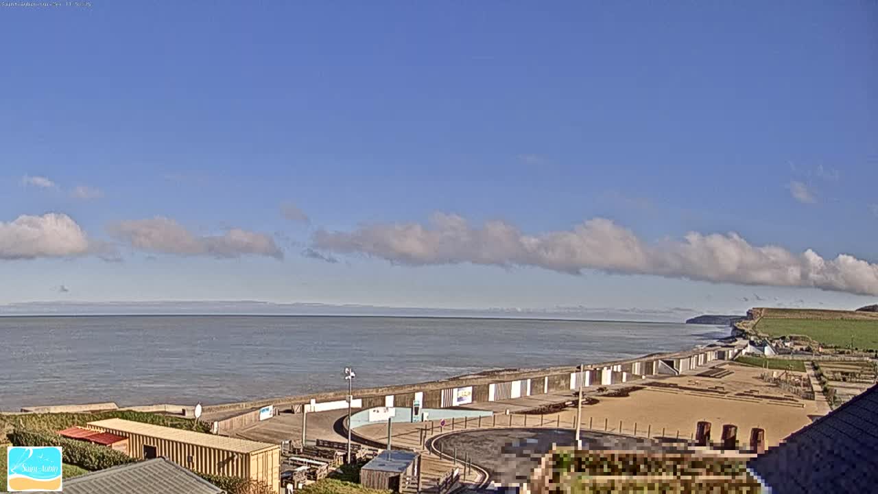 (Seine-Maritime), Saint-Aubin-sur-Mer Coast Live Cam - Dieppe, Seine-Maritime, Normandie, France