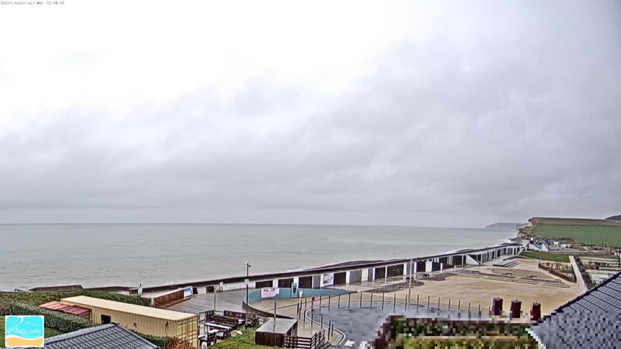 (Seine-Maritime), Saint-Aubin-sur-Mer Coast Live Cam - Dieppe, Seine-Maritime, Normandie, France