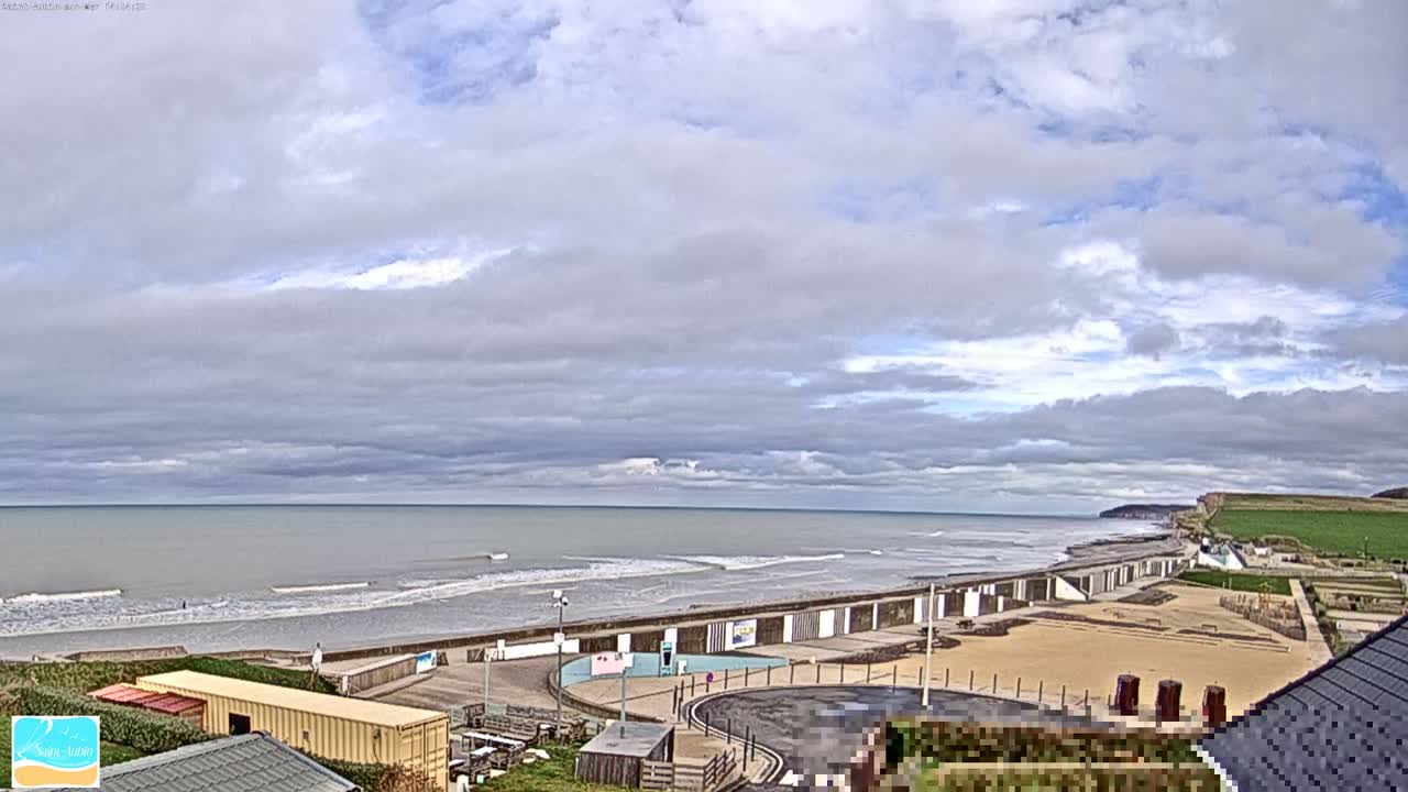 (Seine-Maritime), Saint-Aubin-sur-Mer Coast Live Cam - Dieppe, Seine-Maritime, Normandie, France