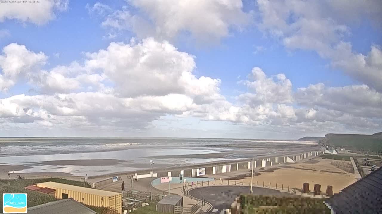 (Seine-Maritime), Saint-Aubin-sur-Mer Coast Live Cam - Dieppe, Seine-Maritime, Normandie, France