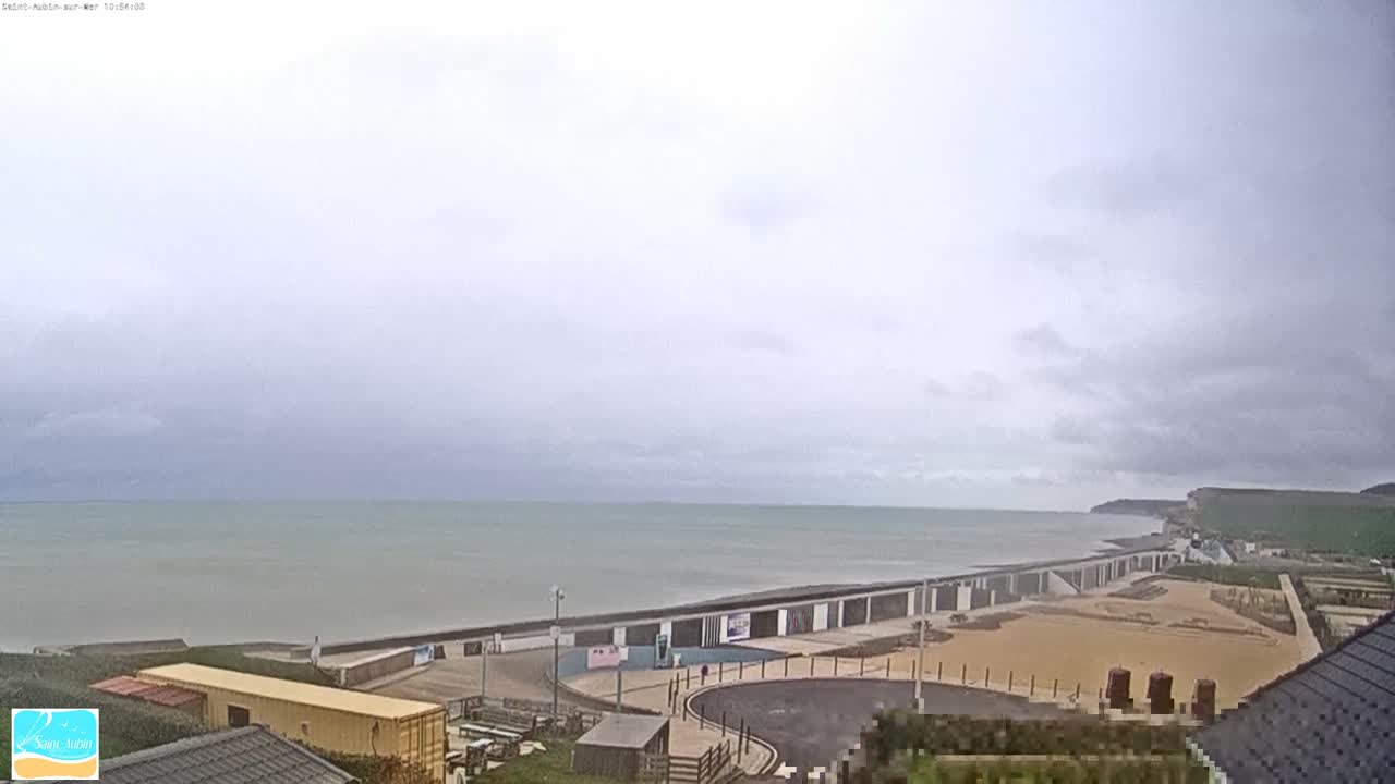 (Seine-Maritime), Saint-Aubin-sur-Mer Coast Live Cam - Dieppe, Seine-Maritime, Normandie, France