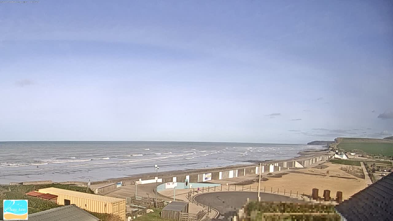 (Seine-Maritime), Saint-Aubin-sur-Mer Coast Live Cam - Dieppe, Seine-Maritime, Normandie, France