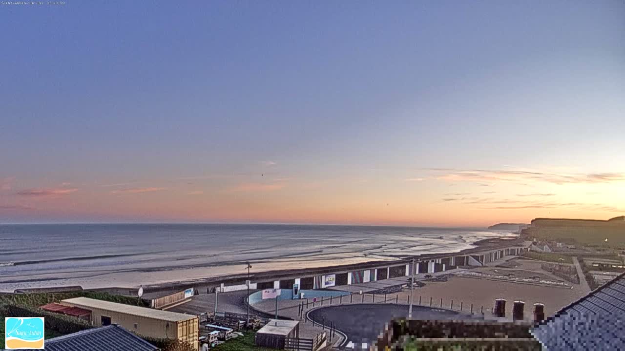(Seine-Maritime), Saint-Aubin-sur-Mer Coast Live Cam - Dieppe, Seine-Maritime, Normandie, France