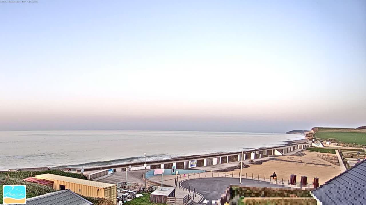(Seine-Maritime), Saint-Aubin-sur-Mer Coast Live Cam - Dieppe, Seine-Maritime, Normandie, France