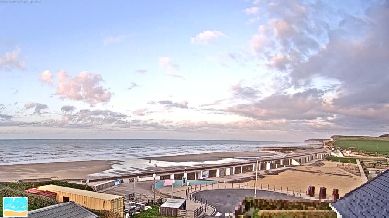 (Seine-Maritime), Saint-Aubin-sur-Mer Coast Live Cam - Dieppe, Seine-Maritime, Normandie, France