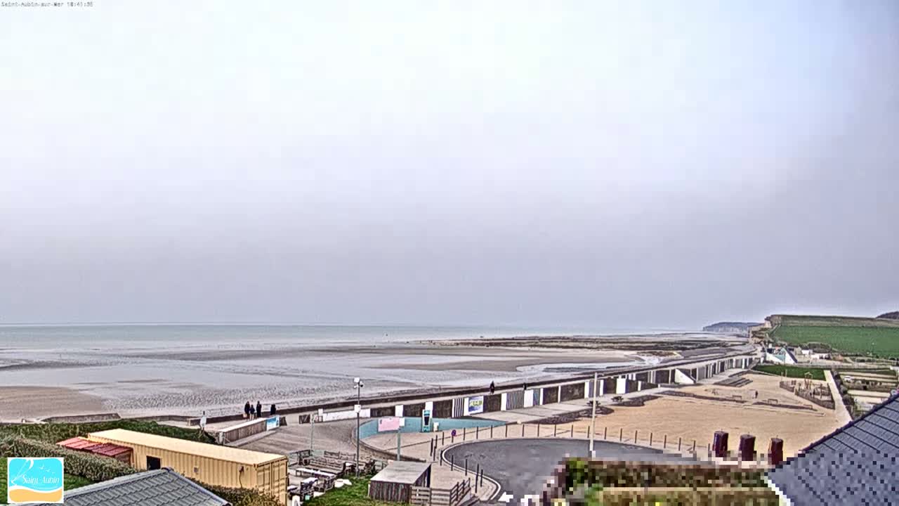 (Seine-Maritime), Saint-Aubin-sur-Mer Coast Live Cam - Dieppe, Seine-Maritime, Normandie, France