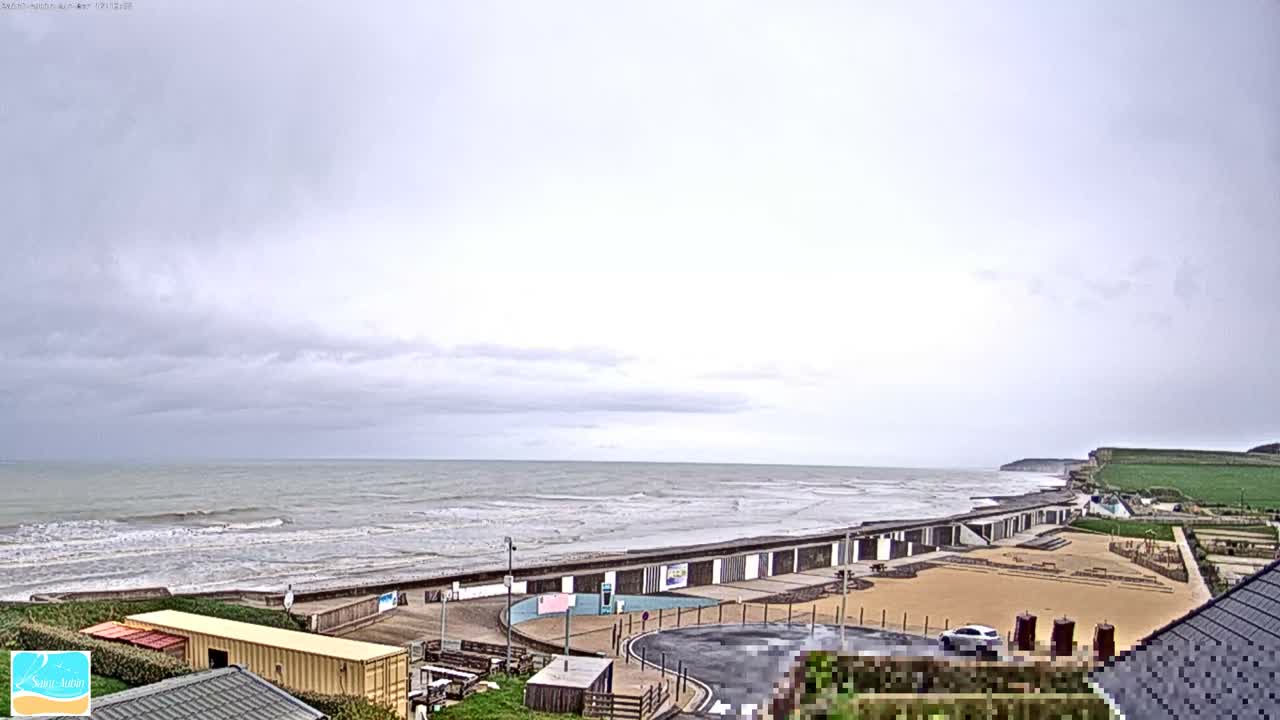 (Seine-Maritime), Saint-Aubin-sur-Mer Coast Live Cam - Dieppe, Seine-Maritime, Normandie, France