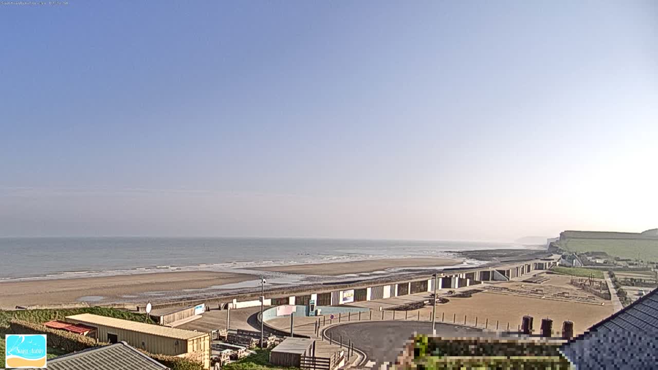 (Seine-Maritime), Saint-Aubin-sur-Mer Coast Live Cam - Dieppe, Seine-Maritime, Normandie, France